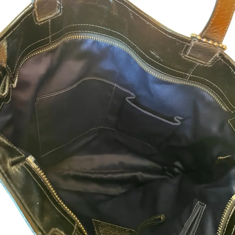 Coach, Audrey collection, leather black shoulderbag/tote